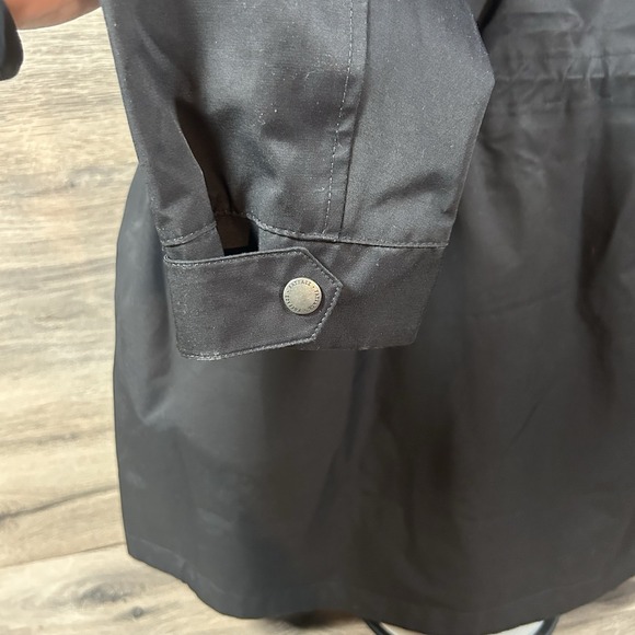 Fat Face Black Taylor Woman's Waterproof Jacket Size 10 Hooded Coat - Picture 5 of 12